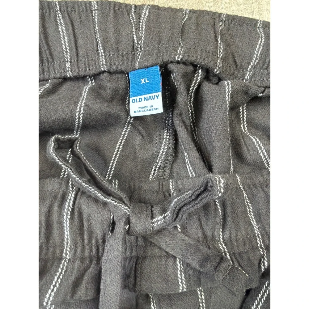 Old Navy Mens Earth Brown Stripe Cotton Pajama Pants XL NWT 803268-08-1
